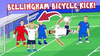 BELLINGHAM SAVES ENGLAND! (Bicycle kick vs Slovakia Euro 2024 Goals Highlights)