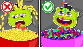 Liam Family USA | Rainbow Meals Machine Super Challenge | Family Kids Cartoons