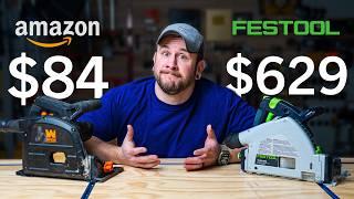 Testing The Cheapest Track Saw on Amazon vs. Festool