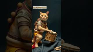 Drum Cat - Davul Kedisi #ai #aiart #cat #cats #cute #cutecat #sweet #drums #funny #funnycats