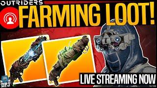 LIVE! OUTRIDERS - LEGENDARY FARMING & END GAME LEVELING UP - Live Stream