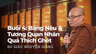 Buổi 4: Giáo Lý Căn Bản - Tương Quan Nhân Quả, Danh Sắc, Thiện Ác, Thích Ghét - Sư Giác Nguyên 4/1