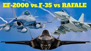 COMPARAMOS EL F-35, RAFALE Y EF-2000.
