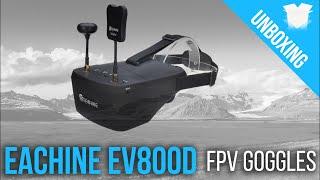 Eachine EV800D FPV Goggles Unboxing - Analog FPV goggles with DVR