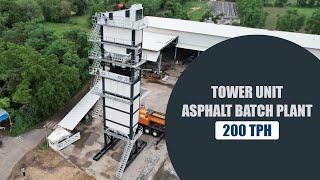 200 TPH Asphalt Batch Mix Plant Tower Unit