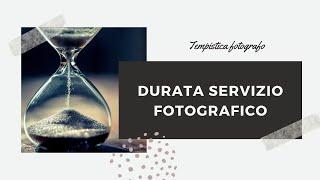 Per quando tempo resterà nel matrimonio il fotografo ?