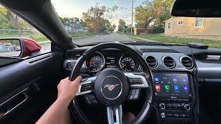 HARD PULLS THRU THE HOOD IN MUSTANG GT POV DRIVE