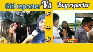 ​@chimptainer Boys Reporter AttitudeVs Girls Reporter Attitude||#memes #girlsvsboys #dance