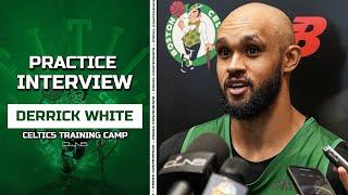 Derrick White REACTS to Playing WIFFLE BALL at Practice | Celtics Practice