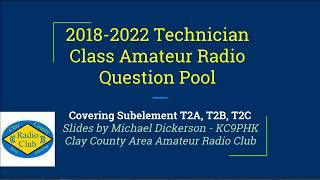 EXPIRED - Replaced w/ New Version #4 CCAARC 2018 Tech Class Pool Subelements T2A,T2B,T2C