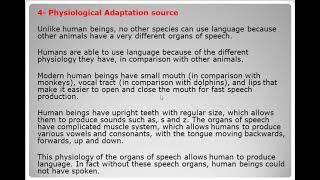 Theories on the origins and sources of Language