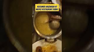 Kashmiri wazwaan thali Meerz restaurant dubai #dubai #uae #travel #food #foodie