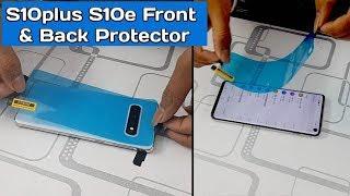 Samsung S10 plus Front & Back Screen Protector Full Body Tempered Glass installation