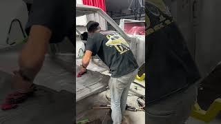 Patching the floor pt 4 #cartiktok #cartok  #chevy #restoration #automotive #cutlass #fabrication