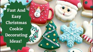 Fast And Easy Christmas Cookies Decorating Ideas | Cute Mini Christmas Cookies!