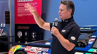 Jeff Gordon kicks off the Hendrick Motorsports 40th Anniversary exhibit at the NASCAR Hall of Fame