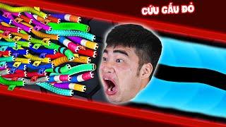 Gấu Đỏ Cố Gắng Giành TOP 1 Trong Rắn Săn Mồi Huyền Thoại ( SLITHER.IO )