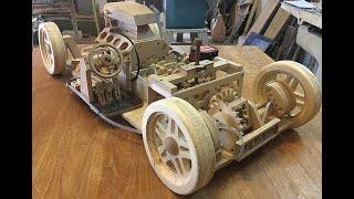 Working car made of wood || wooden car,how to make