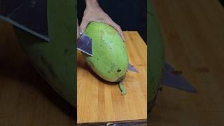 Narrow Big coconut! who think its Empty!! 🫣🫣 #satisfying #asmr