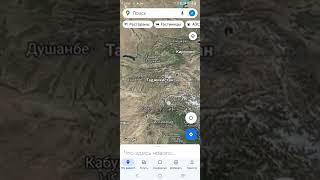 Душанбе на карте