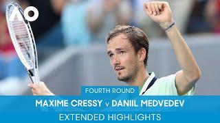 Maxime Cressy v Daniil Medvedev Extended Highlights (4R) | Australian Open 2022