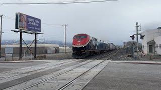 Amtrak California Zephyr Train #6 Going By Galletti Way in Reno Nevada with 2 P42DC Phase 7 Engines