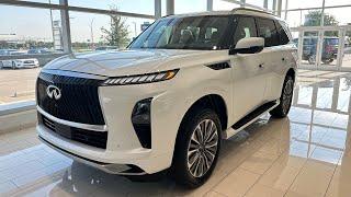 Radiant White 2025 INFINITI QX80 Sensory Walkaround