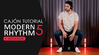 How to play funky groove with cajon? (Rhythm 5) #funk #cajon #notation #tutorial