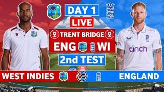 England vs West Indies 2nd Test Live Scores | ENG vs WI 2nd Test Day 1 Live Scores & Commentary