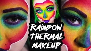 Rainbow Thermal Makeup | Popsicle Girl #Shorts