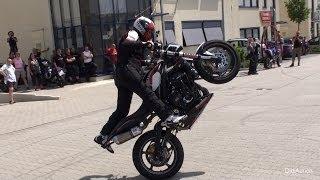 Dirk Manderbach super Motorrad Stunt-Show Franfurt Triumph Motocycle Freestyle Stuntshows