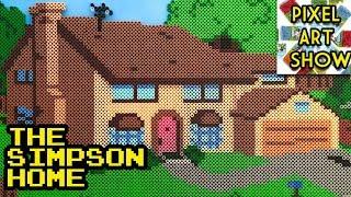 Perler Bead Simpson Home Project - Pixel Art Show