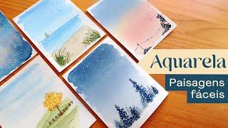 AQUARELA Paisagens fáceis para praticar