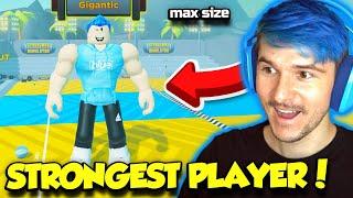 Becoming The STRONGEST PLAYER EVER In Strongman Simulator! (Roblox)