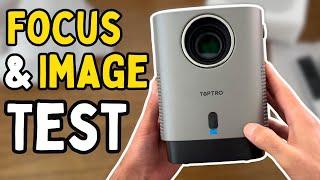 Mini Portable Projector Test and Review of Toptro tr23