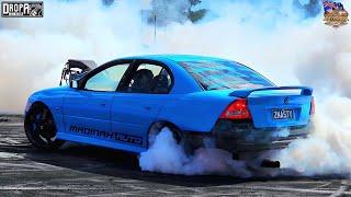 Saturday burnouts with 2NASTY at Bathurst Autofest