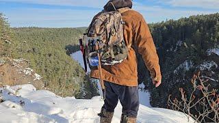 Canadian wilderness. the great outdoors. baron canyon and cooking food at the cabin