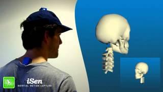 Head-neck 3D motion analysis with inertial sensors