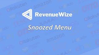 Amazon PPC - RevenueWize Guide - Snoozed Menu