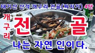 태기산 산적 븍방 산개구리 전골(짜자기) 요리 먹방 #개구리전골#개구리짜자기#개구리찌게#개구리조림#