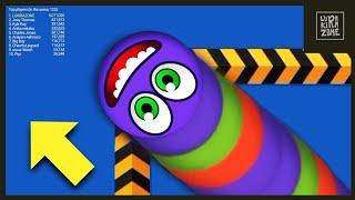 WORMS ZONE epic Gameplay Top 1 | video #073 | slitherio wormate biggest snake io game | LUKIRAZONE