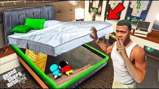 GTA 5 : I Found The Most Secret Underground Base Under Franklin's Bed in GTA 5 in Telugu