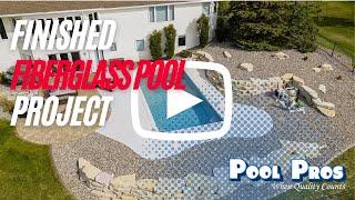 Finished Fiberglass Pool Project - River Pools R32 De Pere WI