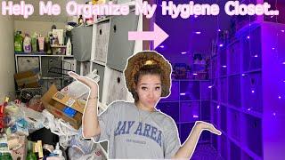 ORGANIZE MY HYGIENE CLOSET WITH ME!! (HUGE COLLECTION)