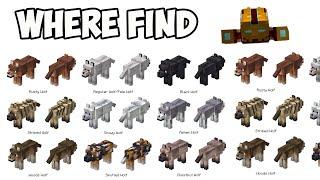 Minecraft 1.21 ALL 9 NEW WOLVES (where & how find)