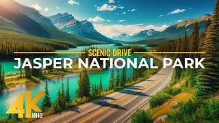 Exploring Incredible Landscapes of Jasper National Park, Canada - 4K Scenic Drive Video with Music