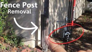 How to Remove a Fence Post FAST