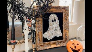 Bejewel your Halloween decor! How to make this blinged out ghost for cheap