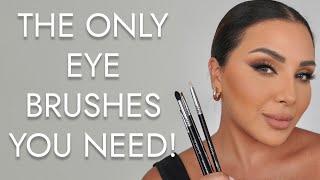 THE ONLY EYESHADOW BRUSHES YOU NEED FOR BLENDING | NINA UBHI