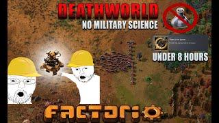 I Beat a Factorio DEATHWORLD Without Military Science (With Bonus Speedrun Achievement)